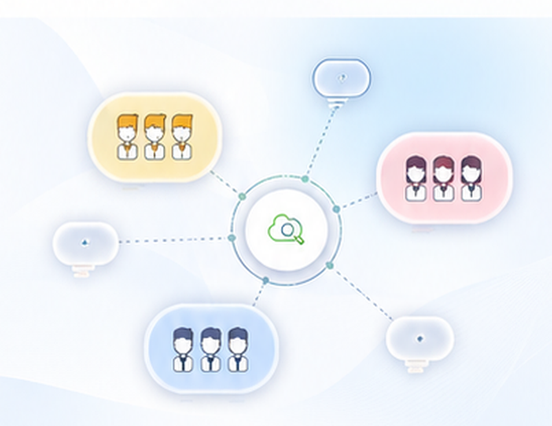 Connected Salesforce organisations visualised around a central scanner
